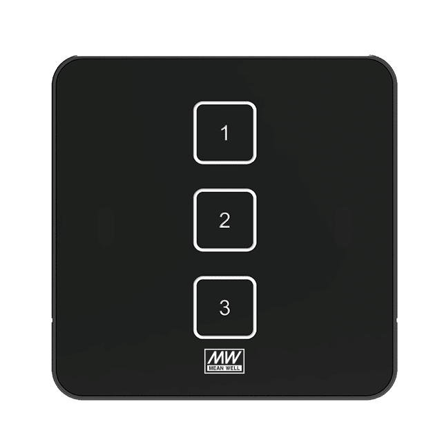 DTP-203-E – Dispositivos de entrada DALI TOUCH PANEL 3 Keys E type  – MEAN WELL