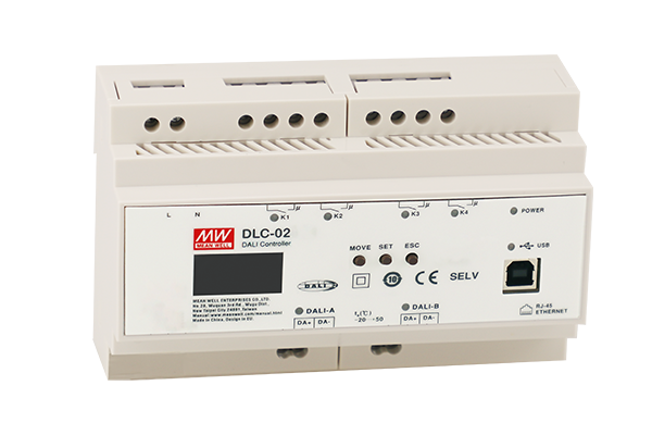 DLC-02 – Controladores PLC DALI-2 Acessório 7,68W 100-305VCA, 140-430VCC – MEAN WELL