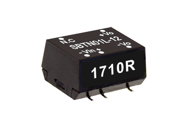 SBTN01N-03 – Fonte Chaveada Fechada 1W 21,6-26,4V Saída 3,3V-30-300mA – MEAN WELL