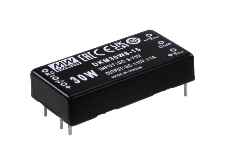 DKM30W8-12 – Conversor CC/CC Módulo 30W 9-75VCC Saída ±12VCC/1.25A – MEAN WELL