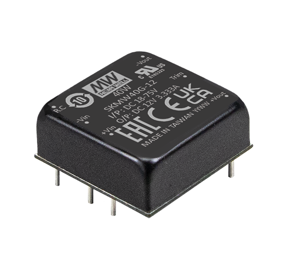 SKMW40G-05 – Conversor CC/CC Encapsulado 40W 18-75V Saída 5V-0-8000mA – MEAN WELL